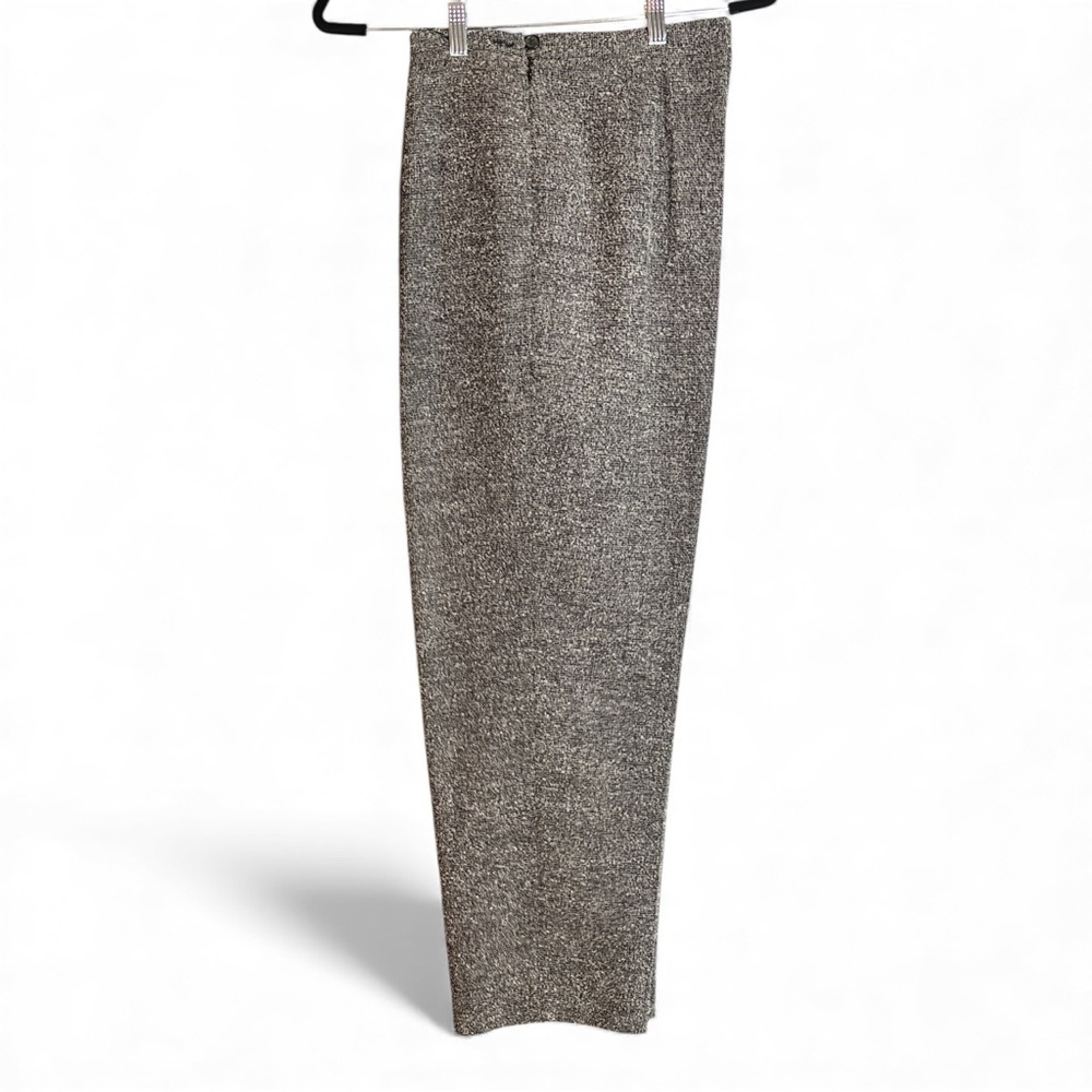 Talbots Textured Black White Gray Trousers. Size 14 - Picture 2 of 8